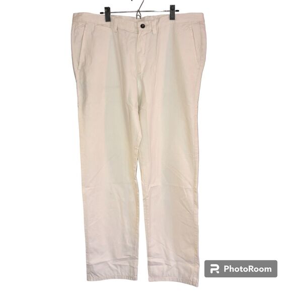 Wenceslao Motta Off-White Mens Chino Twill Cotton Pants Sz. 44x34.5 - Picture 1 of 5